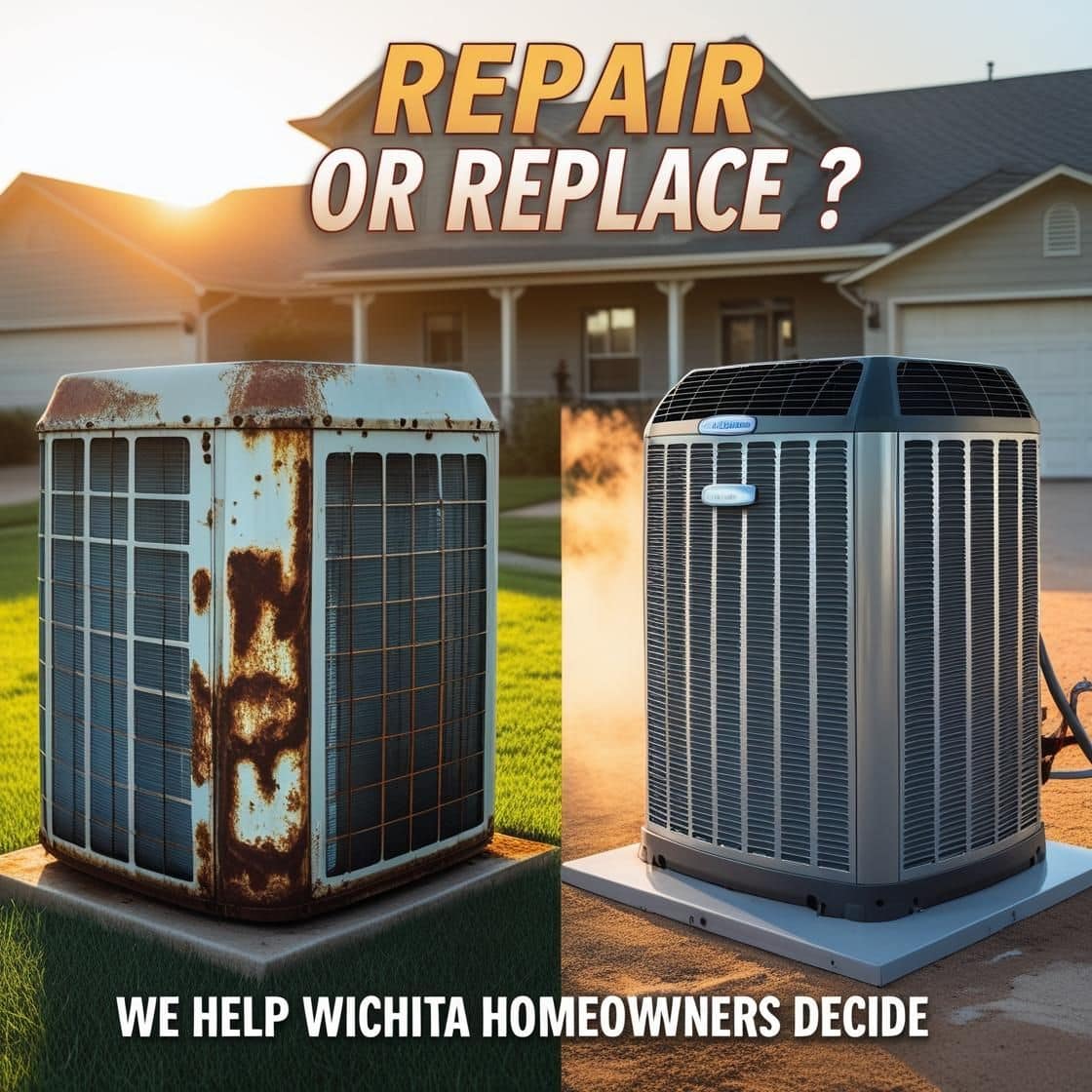 Ac Repair Vs Replacement Wichita Ontimeplumbing